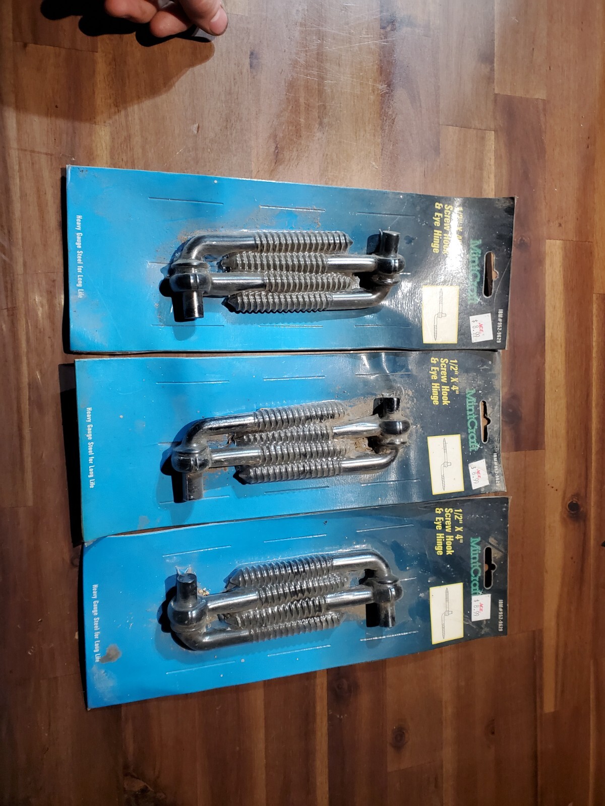 1/2 in. x 4 in. screw hook & eye hinge lot of 3 eBay