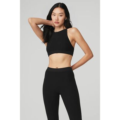 ALO YOGA Alosoft Iconic 90's Bra - Black XS NWT ( SOLD OUT) | eBay