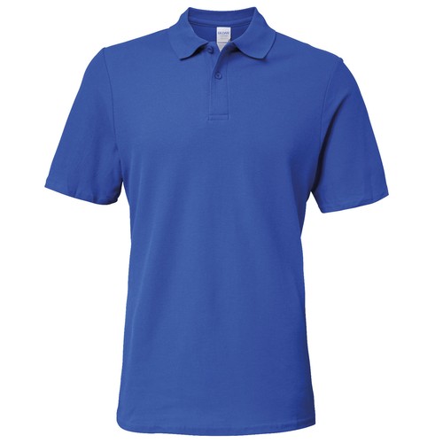 Mens Pique Polo Shirt Short Sleeve Collar Top Gildan Softstyle Cotton Work Wear - Picture 21 of 24