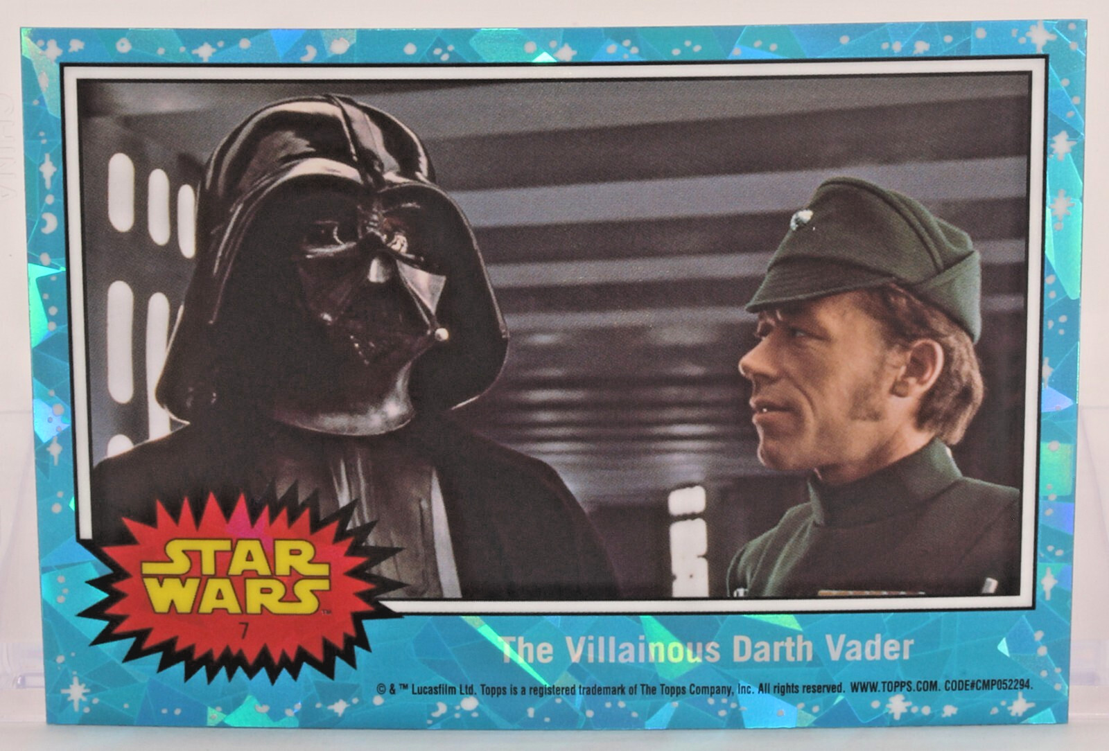 2022 Topps Chrome Star Wars Sapphire The Villainous Darth Vader #7