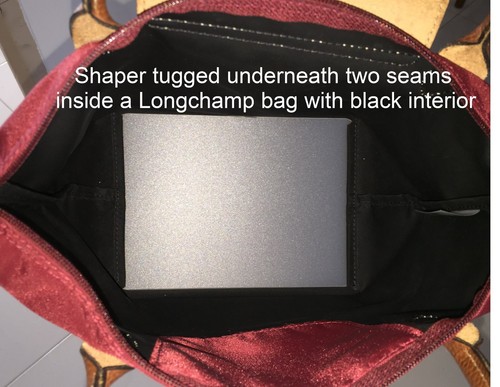 Planche de forme de base blanche qui sadapte au grand mode sac à poignée longue Longchamp Le Pliage