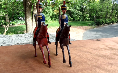 2 - Britains Toy Soldiers Prewar From Set#12 11th Hussars Prince Albert’s Own - Picture 12 of 24