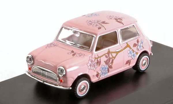 Oxford 1/43 Mini Cooper Hellrosa / Dekor Modellbau Statisches Modell Diecast-image