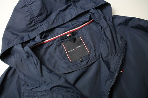 TOMMY HILFIGER Chaqueta Niño 176 Azul Cremallera Completa Capucha Bombardero Repelente al Agua - Imagen 5 de 13