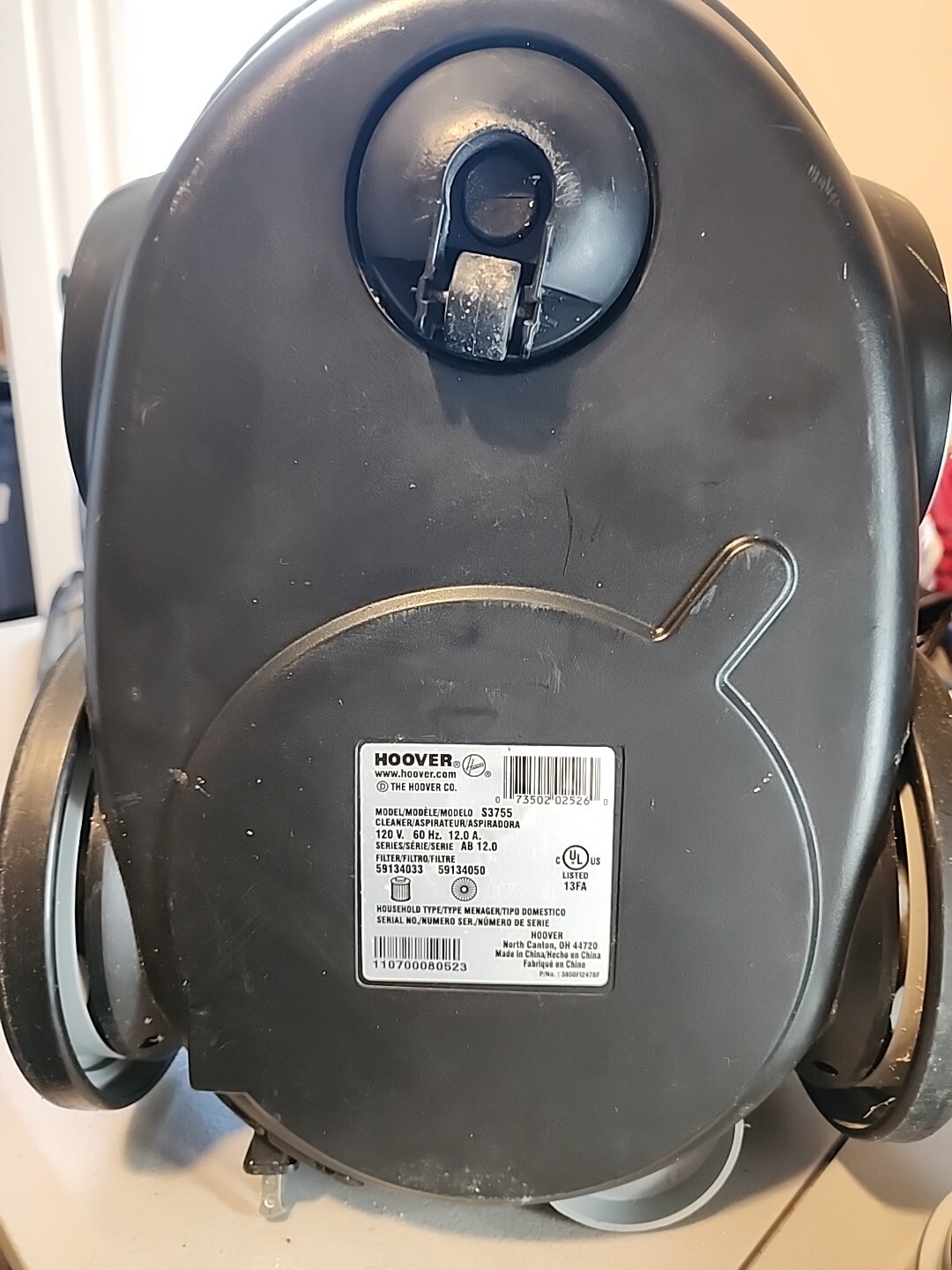 Hoover Windtunnel Bagless Canister Vacuum S3755 S3765 Motor Base (MB