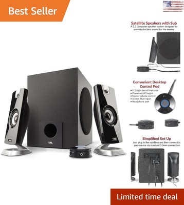 Mini Stereo Sound Speaker System with Subwoofer Compact