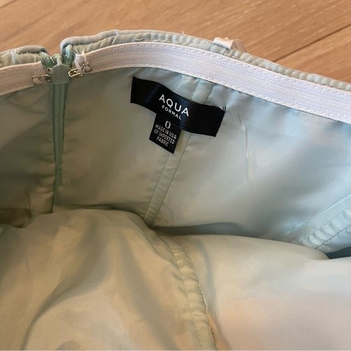 Aqua Formal Mikado Strapless Midi Gown - 100% Exclusive In Mint - Picture 5 of 8