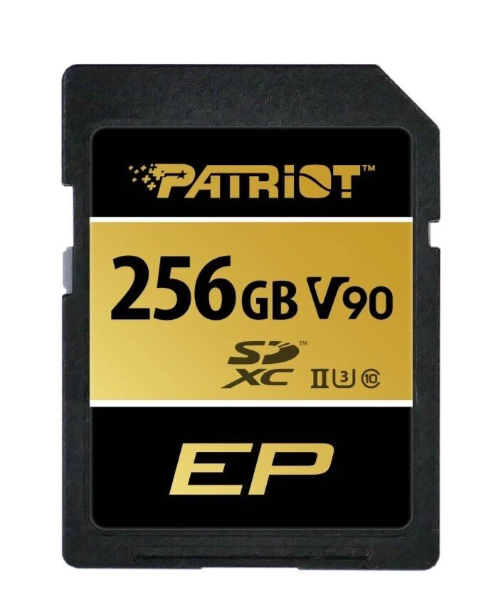 Patriot V90 256GB USH-II U3 C10 4K/8K UHD Recording 300MB/s SD Flash Memory Card - Image 2 of 4