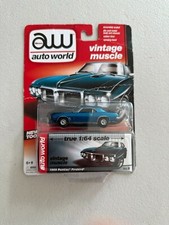 NEW AW Auto World Vintage Muscle Car 1969 69 Pontiac Firebird Blue