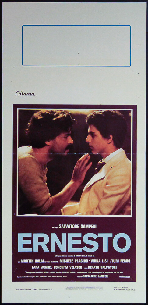 Locandina originale film Ernesto (1978) - Regia di Salvatore Samperi