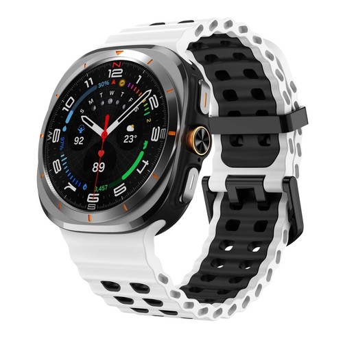For Samsung Galaxy Watch Ultra 47mm Sport Silicone Rubber Adjustable Strap Band - Picture 16 of 71