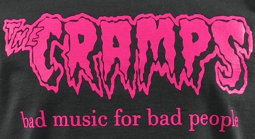 LADIES STRAP VEST TANK TOP CRAMPS BAD MUSIC POISON IVY GARAGE PSYCHOBILLY PINK - Picture 2 of 2