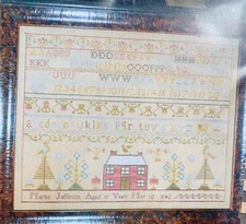 New Chessie & Me MARTHA JEFFERSON 1842 SAMPLER Cross Stitch Pattern Chart