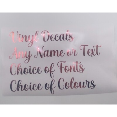 Personalisierter individueller Name Wort Buchstabe Vinyl Aufkleber Aufkleber Autos Laptop Etikett