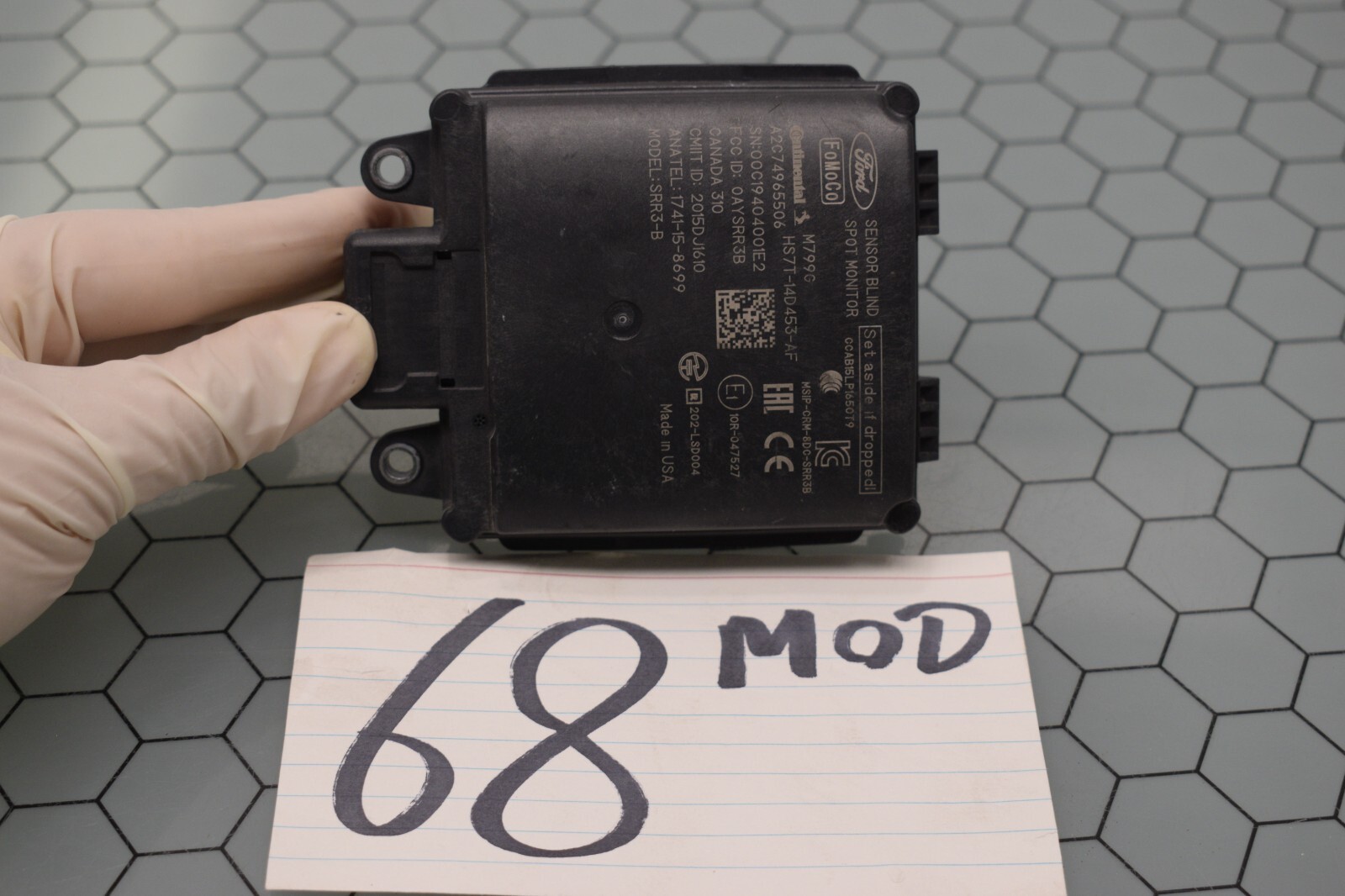 17 08 09 20 Ford FUSION Blind Spot Alert Control Module Used #68-MOD