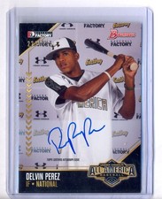 DELVIN PEREZ 2015 BOWMAN UNDER ARMOUR ALL-AMERICAN AUTOGRAPH AUTO RC #223/225