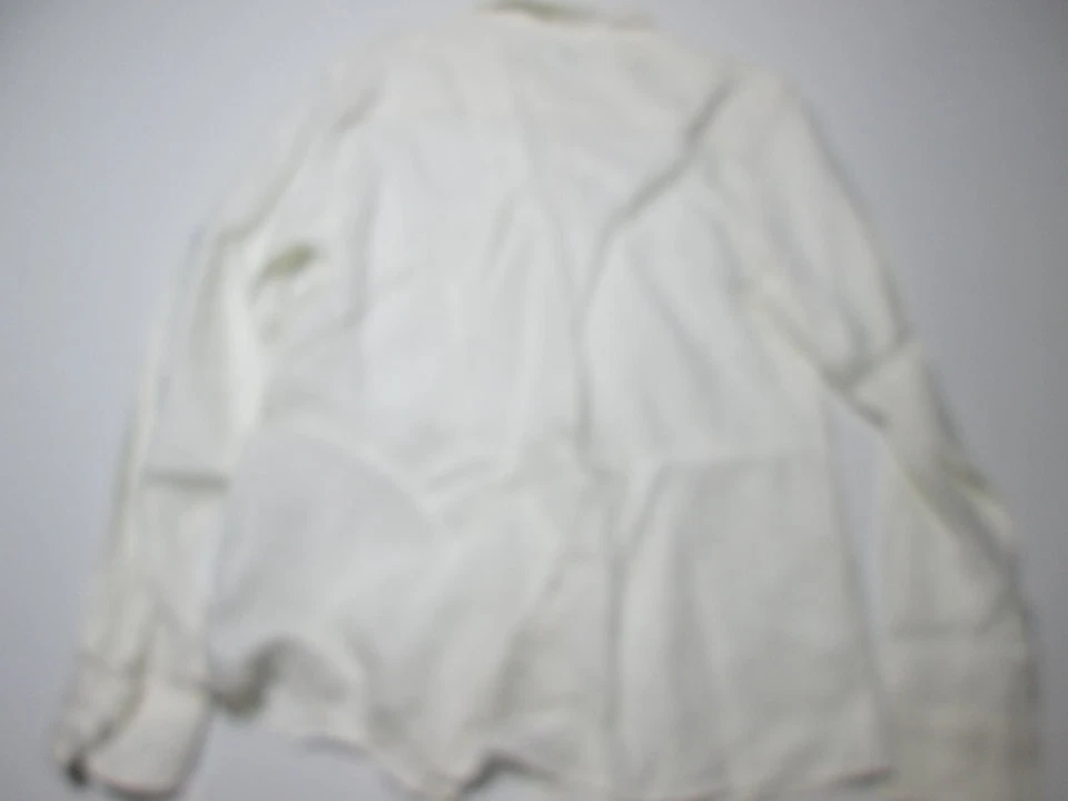 全新带标签 Nordstrom 女式 6P 码 Casul 衬衫白色长袖胸袋基本款 — 第 2/4 张图片