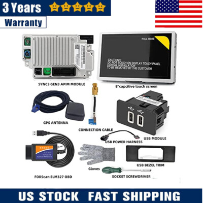 SYNC 2 to SYNC 3 3.4 Upgrade Carplay Kit Fit for Ford Sync3 NA222 (MFT) USA