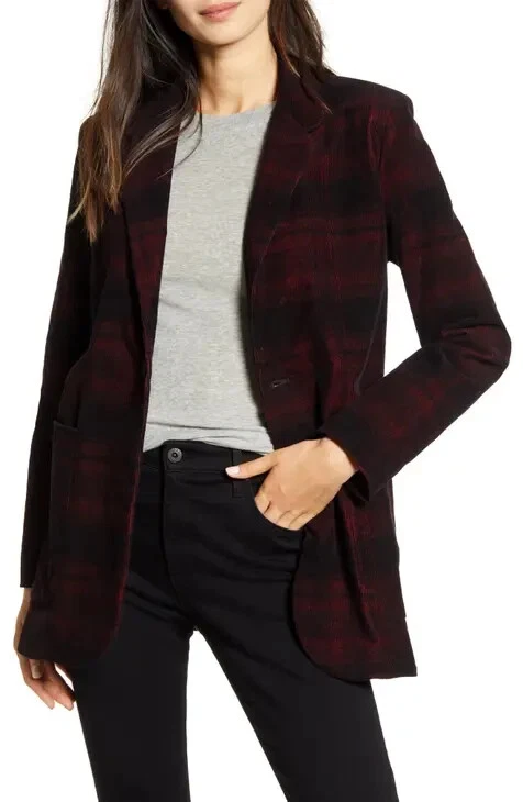 Blazer Rojo Pagoda Baylee Adriano Goldschmied talla S/100% AUTÉNTICO NUEVO AG Foto 2 de 4