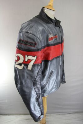 DAINESE VINTAGE USA 200 CLASSIC BARRY SHEENE LEATHER BIKER JCKT +