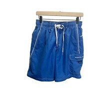 Speedo Envoltura Cargo Board Shorts Mesh Lined S Blue Swim Trunks Pockets