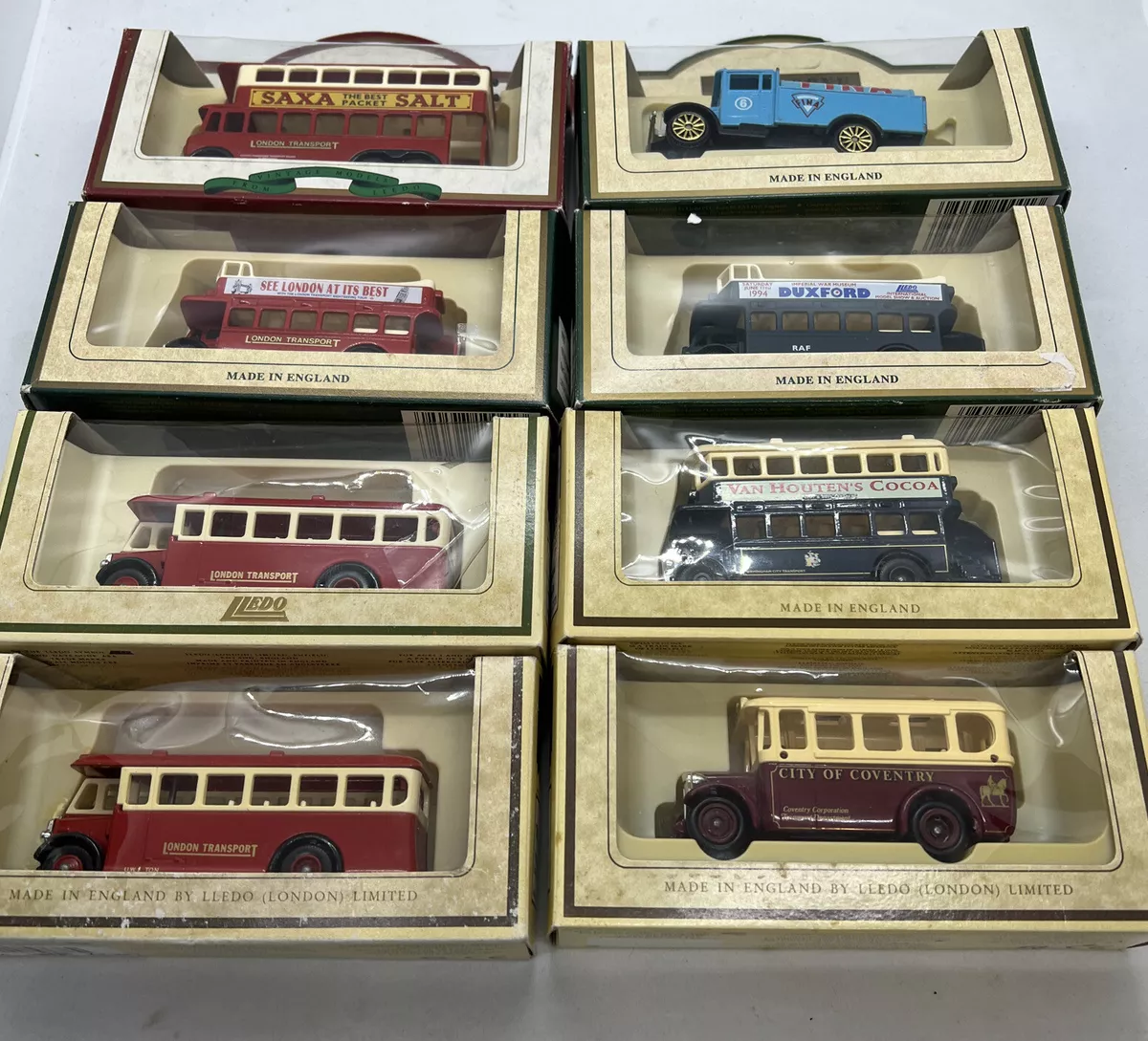 Vintage Lledo London Double Decker Bus Made in England Days Gone Die Cast 