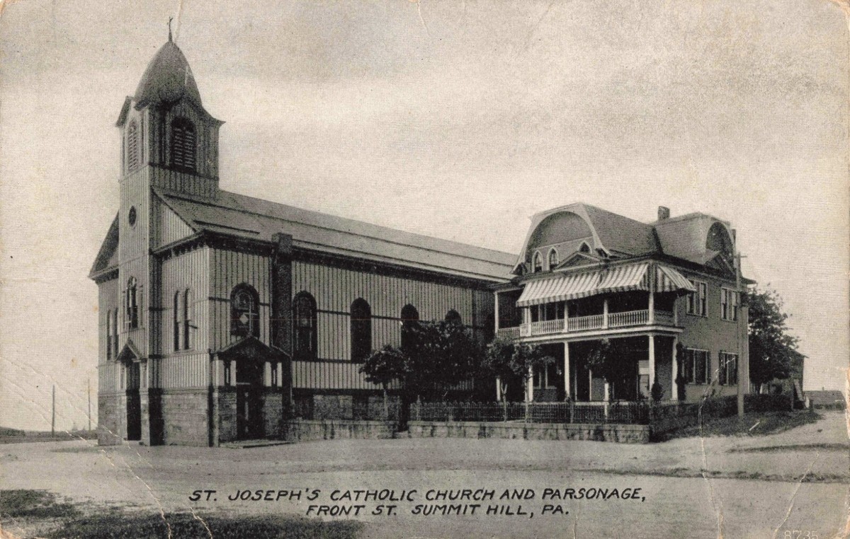 St. Joseph&rsquo;s Catholic Church &amp; Parsonage Summit Hill Pennsylvania 