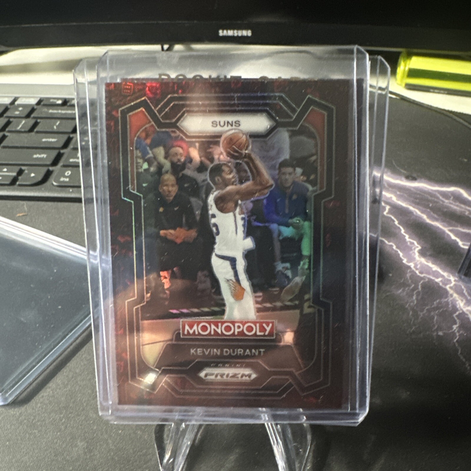 2023-24 Panini Prizm Monopoly - Kevin Durant - Red Pattern Icons Prizm #70 SSP