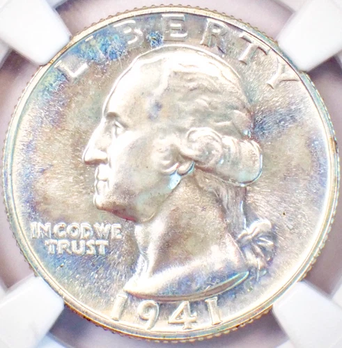 1941 Proof Washington Quarter 25C - NGC PR68+ Plus Grade. Top Pop. $7,850+ Value