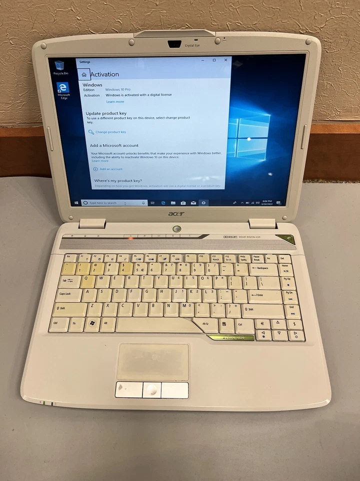 ACER Aspire 4520 AMD Athlon Dual-Core 2GB RAM 120GB HDD WIFI WRBCAM  - Image 4 of 4