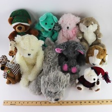 Lot of 11 Plush Stuffed Animals Scooby-Doo Griffey Melman Bunny Christmas Bear