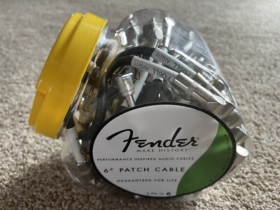 Fender Performance Audio Cables 6'' Fish Bowl of 40 units 099-0820-010
