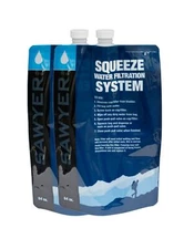 Sawyer Squeeze Water Filtration Systems Lake River Faucet hiking/camping 64oz.