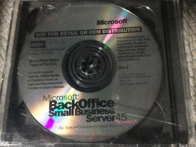 Microsoft BackOffice Small Business Server v4.5 With CD Key Microsoft BackOffice Small Business Server v4.5 With CD Key