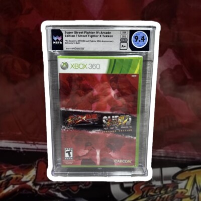 9.4A+ Super Street Fighter IV 4 Arcade Edition X Tekken Collectors Xbox 360 WATA