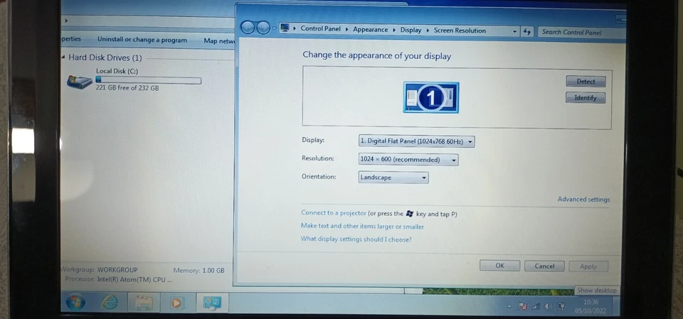 Zoostorm Freedom 10-270 Black Netbook 10.1 250GB 1GB Box Bag Mouse Windows 7 - Image 4 of 4