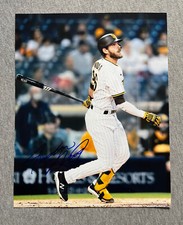 SAN DIEGO PADRES- AUSTIN NOLA AUTOGRAPH 8x10 ACTION PHOTO #3