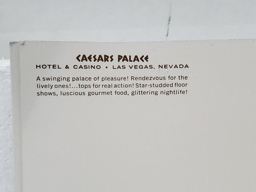 Caesars Palace Fountain Long Postcard Nancy Wilson Sergio Mendez 1966 Las Vegas - Bild 8 von 8
