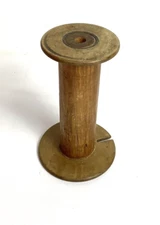 Vintage Industrial Thread Spool 6"x3"