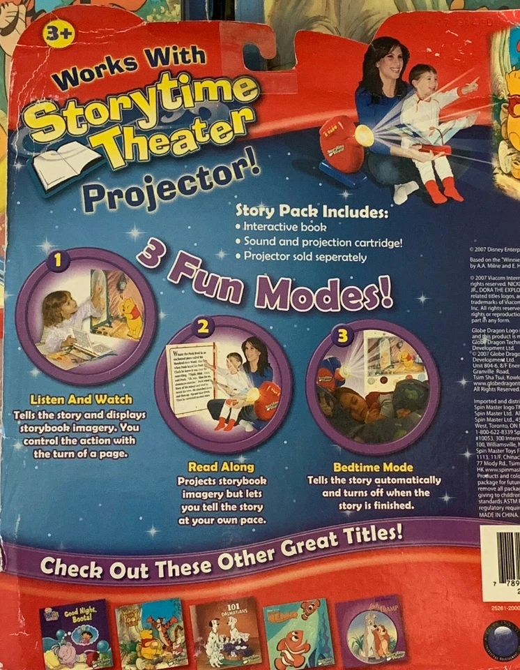 New Storytime Theater Story Pack Disney Winnie Pooh Book Projection Cartridge - Image 4 of 4