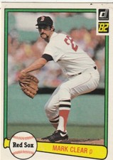 FREE SHIPPING-MINT-1982 Donruss Mark Clear #452 RED SOX PLUS BONUS CARDS