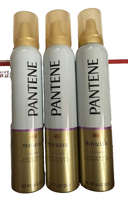 Lot of 3 -Pantene Pro V Mousse Volume Boosts Body Fullness & Lift ~OLD FORMULA