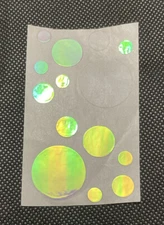 MRS. GROSSMAN'S SHINY BUBBLE CIRCLE STICKERS 1980s 80s VINTAGE