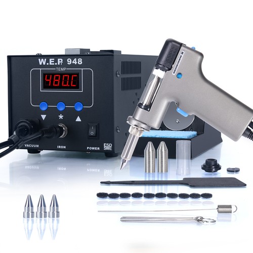 WEP 948 90w desoldering station electric vacuum suction pump soldering gun tips - Picture 6 of 13