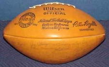 1963 New York Giants Team Signed NFL FOOTBALL, VERY RARE, NEVER PLAYED WITH!