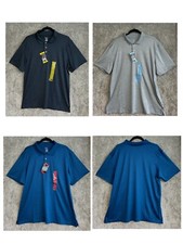 NWT Member's Mark Men's Luxe Active Textured Jacquard Polo Shirt UPF 30