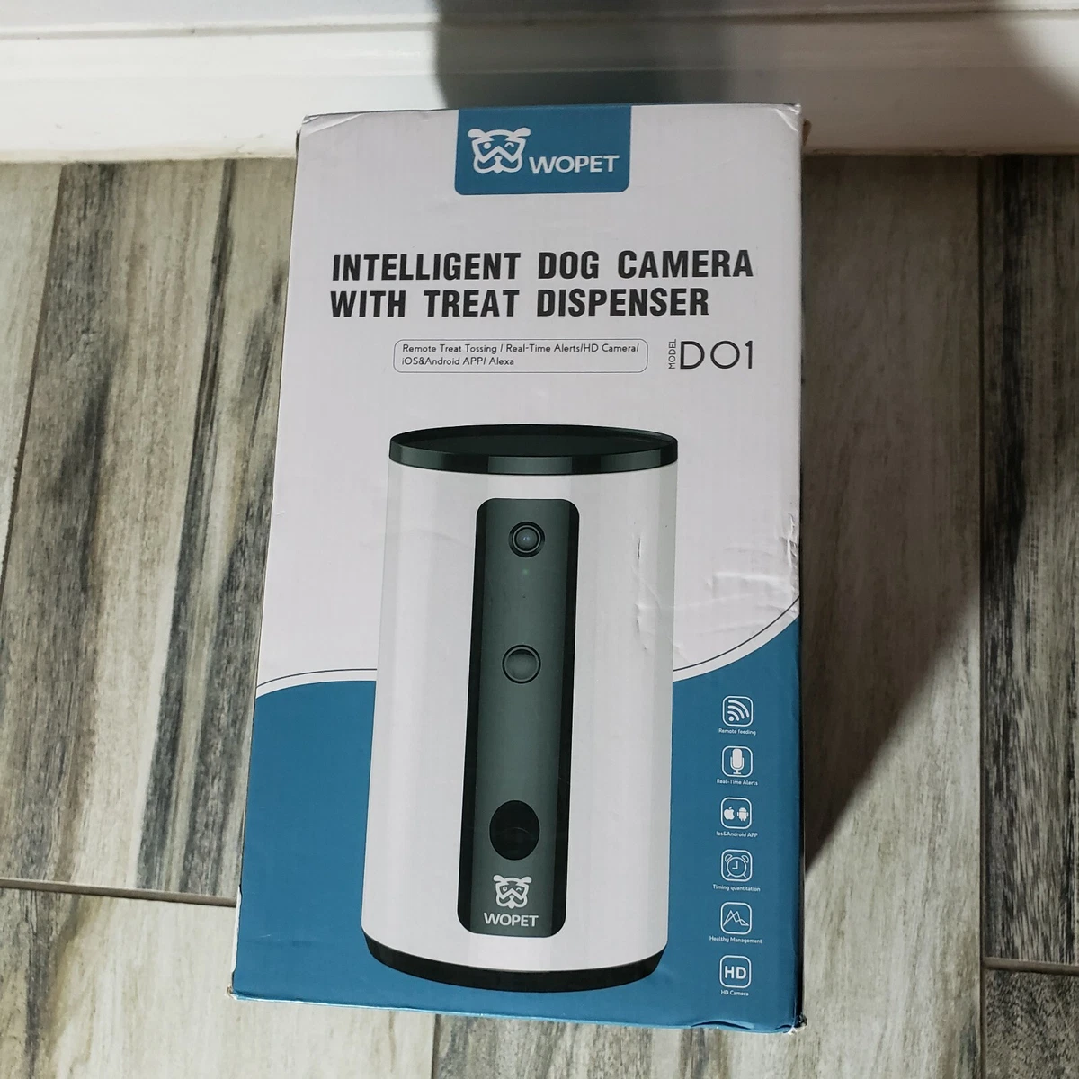 Wopet Interactive Dog Treat Camera and Treat Dispenser Toy WiFi | Guardian