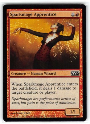 Sparkmage Apprentice *FOIL Common* Magic MtG x1 M10 SP