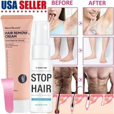 Hair Removal Cream Instant Permanent Painless Stop Hair Growth Inhibitor Spray