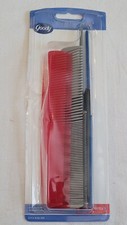 Lot Of 7 Combs Variety Pack Made In USA Black Red Gray Blue, 6 Marked Goody New